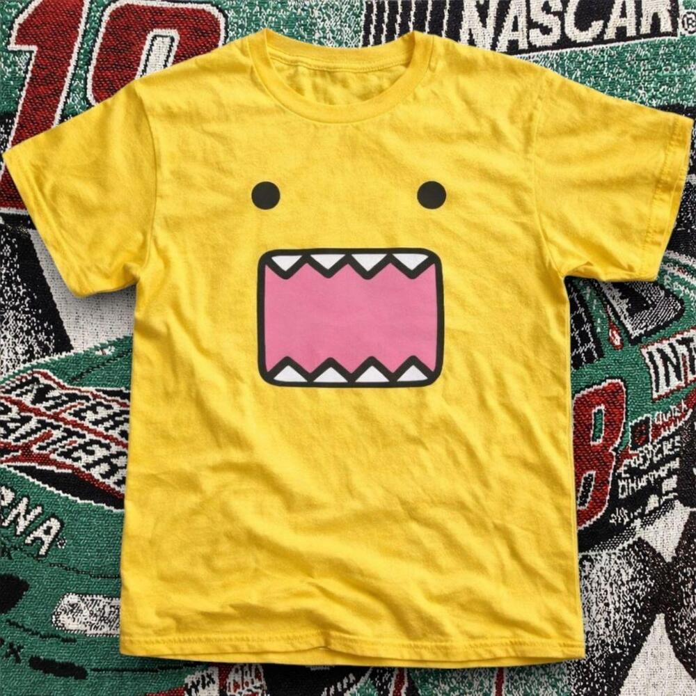 Domo Face Graphic Tee Yellow Unisex